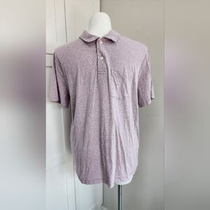 Goodfellow & Co Men’s XL Heathered Mauve Pink Short Sleeve Pocket Polo Shirt